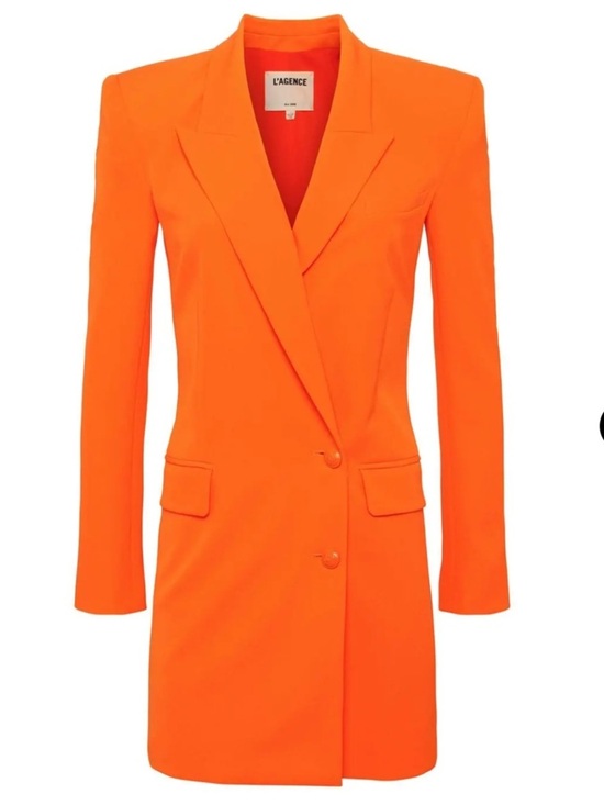 L'AGENCE Dresses & Skirts - L'AGENCE NWT Marlee Vibrant Orange Tailored Blazer Dress